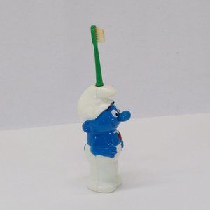 Smurfs 1983 Battery Operated Smurf Toothbrush - Works See Video Vintage